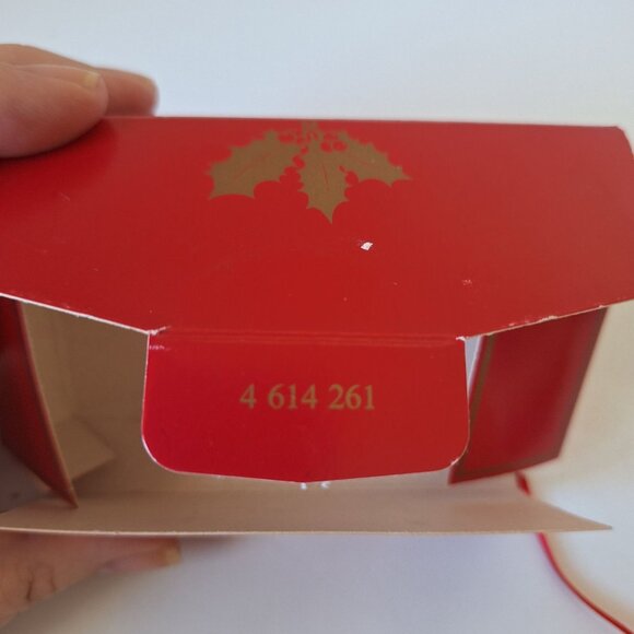 VINTAGE 1993 BING & GRONDAHL ANNUAL BLUE PORCELAIN CHRISTMAS DROP ORNAMENT - Picture 14 of 14